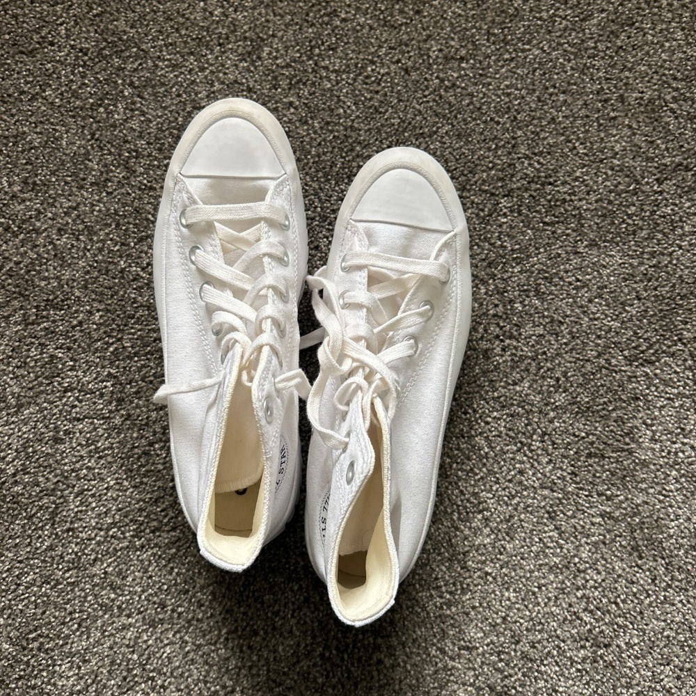 White Platform Converse - image 2